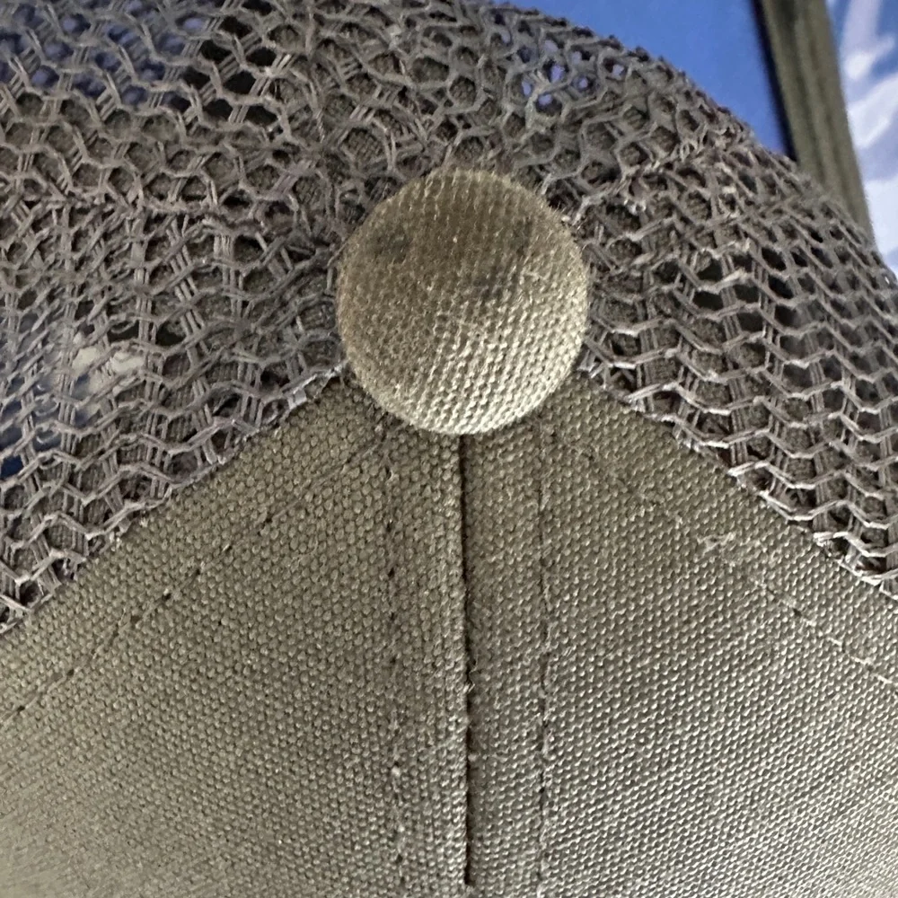 Patagonia Hat Cap Snap Back Brown Blue Mountains Logo Trucker Mesh Mens - Picture 7 of 7